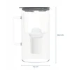 Filtravimo ąsotis Wessper ąsotis Wessper D4 BOROSILICATE MINI futureflow™ Aquaclassic (WES209-FF-BK)