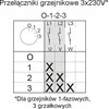 DZIEW Electromet lanko jungiklis 16-63 radiatorius 0-1-2-3 IP65 921669