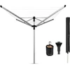 Brabantia Besisukanti džiov. Lift-O-Matic Ad. 50 m - Metallic Pilkas