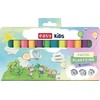 Easy Stationery 1Deame 12 KŪRYBINGŲ SPALVŲ PASTELINĖS PLASTELINĖS RINKINYS MENO MOKYKLAI *7183*