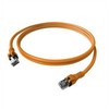 „EasyLan DualBoot PushPull“ jungiamasis kabelis Cat.6A (EA klasė), S/FTP, RJ45 / RJ45, jungiamasis, 1 m