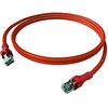 „EasyLan DualBoot® PushPull“ jungiamasis kabelis Cat.6A (EA klasė), S/FTP, RJ45 / RJ45, juodas, 2 m