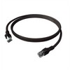 „EasyLan DualBoot PushPull“ pataisos kabelis Cat.6A (EA klasė), S/FTP, RJ45 / RJ45, juodas, 5 m