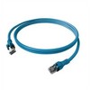 „EasyLan DualBoot PushPull“ pataisos kabelis Cat.6A (EA klasė), S/FTP, RJ45 / RJ45, mėlynas, 1,5 m