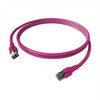 „EasyLan FlexBoot Cat.6A“ jungiamasis kabelis, S/FTP, violetinis, 2 m