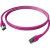 „EasyLan FlexBoot Cat.6A“ jungiamasis kabelis, S/FTP, violetinis, 1 m