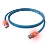 „EasyLan S/FTP DualBoot“ LED patch kabelis Cat.6A, RJ45 / RJ45, LSOH, mėlynas, 1,5 m