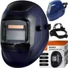 EasyTouch Suvirinimo kaukė PAX savaiminio tamsėjimo su filtru reg.DIN 9-13 Saulės baterija/ ličio baterija CR2032