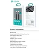 Eaton Telforceone Devia Ultra3 USB-C PD 240W metalinis austas plokščias greito įkrovimo kabelis 1,5 m baltas
