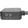 Eaton Eaton „Tripp Lite“ serijos 2 prievadų USB/HD kabelinis KVM komutatorius su garso/vaizdo, kabelių ir USB periferinių įrenginių bendrinimu - KVM/garso/USB komutatorius - 2 x KVM/garso/USB - 1 vietinis Benutzer - Stalinis