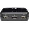 Eaton Eaton „Tripp Lite“ serijos 2 prievadų USB/HD kabelinis KVM komutatorius su garso/vaizdo, kabelių ir USB periferinių įrenginių bendrinimu - KVM/garso/USB komutatorius - 2 x KVM/garso/USB - 1 vietinis Benutzer - Stalinis