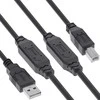 USB kabelis Eaton USB-A - USB-B 25 m, juodas