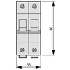 Eaton IS- 25 / 2 25A 2P 276263 pagrindinis izoliacinis atjungiklis