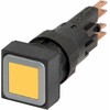 Eaton mygtukinis pavaros įtaisas 25 x 25 mm geltonas negrįžtamasis jungiklis su foniniu apšvietimu Q25LTR-GE/WB (086346)