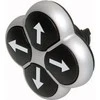 Eaton 4-pozicija juoda rodyklė vairuoti su savarankiškai grįžti M22-DI4-S- X7 (286338)