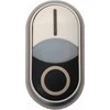 Eaton Dvivietis baltas / juodas / 0-1 mygtukas su apšvietimu M22-DDLM-WS-X1 / X0 (284832)