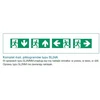 Eaton „SafeLite“ avarinis šviestuvas, MNM, IP42, 200 lm, 1H + 3 piktogramų rinkinys SL2MNM42F1C3A
