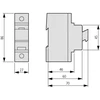 Eaton saugiklis jungtis 1P 63A D02 Z-SLS / NEOZ / 1 248235