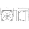Eaton Sounder Asserta MINI 115/230V AC 105dB IP66 32 Tones AS/N/110-230/R