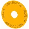 Eaton Aprašas plokštės geltona apvali fi90 NEMARGENCY STOP M22-XAK3 (216467)