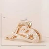 Eu Sandelis Plaukų segtukas, metalinė sagtis, perlamutrinė balta, XL 12x6cm SP342B