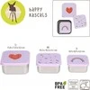Eco Rascals Lassig Happy Rascals Heart 3 vnt.. violetinė