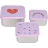 Eco Rascals Lassig Happy Rascals Heart 3 vnt.. violetinė