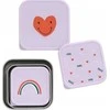 Eco Rascals Lassig Happy Rascals Heart 3 vnt.. violetinė