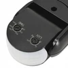 Ecolight PIR judesio jutiklis IP65 180 laipsnių 300W 12m diapazono juodas CP-5C