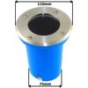 ECOLIGHT2 Eco Light* EC79109 lampa najazdowa zewnętrzna ogrodowa IP67 1x35W GU10 230V kwadratowa inox