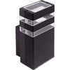 ECOLIGHT2 Eco Light sieninis šviestuvas OE-2C EC79027 lauko sieninis šviestuvas sodo sieninis šviestuvas IP54 1X35W GU10 230V juodas