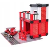 Ecotoys Ugniagesių garažo rinkinys + priedai ir figurėlės