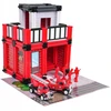 Ecotoys Ugniagesių garažo rinkinys + priedai ir figurėlės
