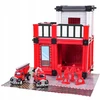 Ecotoys Ugniagesių garažo rinkinys + priedai ir figurėlės