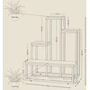 Edaxo Gėlių stovas loft stiliaus ILO, 51 x 34 x 67 cm