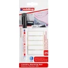 Edding 8408, Juodas, tip, Juodas, Raudona, Baltas, 0.75 mm, Cardboard, Glass, Metal, Paper, Plastic, Niemcy