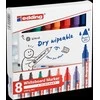 Edding E-363 EDDING lentos žymeklis, 1-5mm, 8 vnt., įvairių spalvų