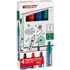 Edding Žymekliai flipčartų lentoms e-383 EDDING, 1-5 mm, 4 vnt., įvairių spalvų