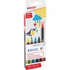 Edding Fine tip markeris e-1200 EDDING, 3mm, 5 vnt., blizgučių mišinys