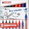 Žymeklių baltai lentai rinkinys Edding 360, 1.5-3mm, apvaliu galiuku, 8 spalvos