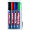 Žymeklių baltai lentai rinkinys Edding 360, 1.5-3mm, apvaliu galiuku, 4 spalvos