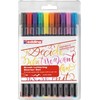 Edding Pen su šepetėlio galiuku -1340 DEDDING, 1-3 mm, 10 vnt., spalvų derinys