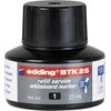 Tušas žymekliams baltai lentai, Edding, e-BTK 25, 25ml, juodos spalvos