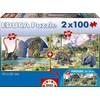 Dėlionė Educa 2x100 dinozaurai – 15620