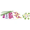 Educa - Laukinių gėlių puokštė iš gėlių meno - 30 cm x 20 cm - Ryški (80-20141)