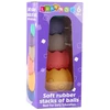Lean Toys Edukacinis bokšto rinkinys su minkštais kiaušiniais, 6 dalys