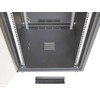 Efb Elektronik EFB 19Zoll Netzwerkschrank OFFICE SERIE 18HE 600X800 RAL9005 Juodas IP20 komplett vormontiert und zerlegbar Glasfront 45KG Traglast