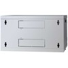 Efb Elektronik EFB 48,26cm Wandgehaeuse GRAU 9HE Tiefe 600mm 1-teilig komplett vormontiert RAL7035 Seitenwaende abnehmbar Abschliessbar