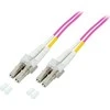 Efb Elektronik EFB Electronics Fiber Optic Duplex Komutacinis kabelis LC - LC 0.5m 50/12 0.5m LC OM4 violetinis šviesolaidinis kabelis (O0319.0.5)