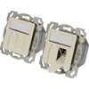 EFB EFB Elektronik ET-25133.1V1 elektros lizdas 2 x RJ-45 baltas